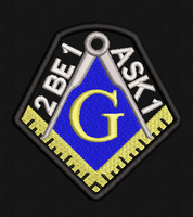 2Be1Ask1 Masonic Patch
